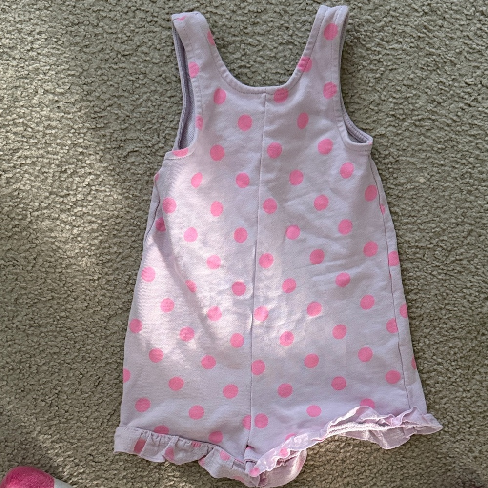 Pink Polka Dot Romper